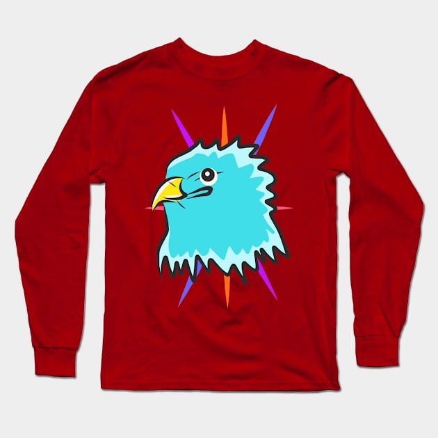 Eagle blue Long Sleeve T-Shirt by Sshirart